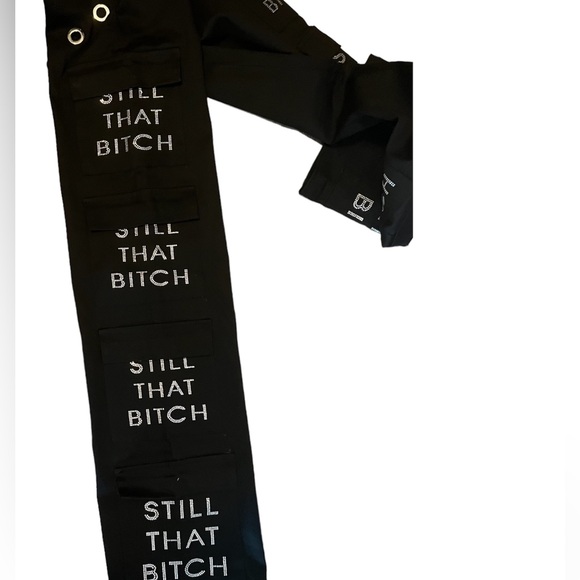 Still that B rhinestone black cargo pants Sold Out Everywhere. - Picture 5 of 6